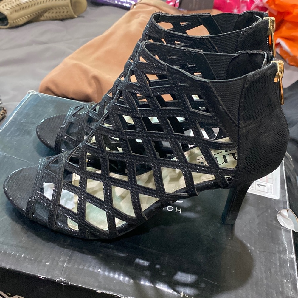 Black straps  heels